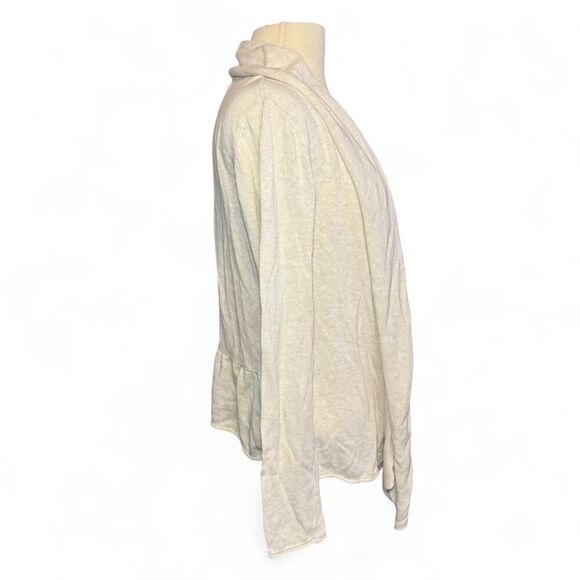 PrAna Women's Cream Open Front Organic Cotton Knit Cardigan Sz XS - Picture 4 of 6